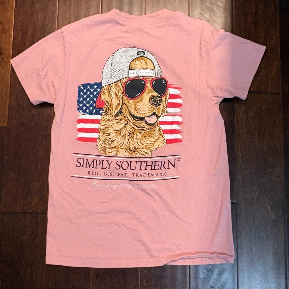 Simply Southern Light Pink Tee
